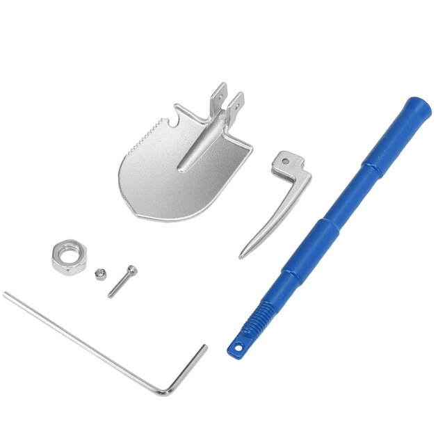 RC Crawler Shovel, Adjustable RC Simulation Metal Shovel Decorative Tool RC Crawler Shovel Tool for RC Crawler Decoration Accessories