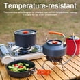 thumbnail image 4 of Batterie de Cuisine Camping Randonnée Ensemble de Batterie de Cuisine Extérieur Portable Ensemble de Batterie de Cuisine de Pique-Nique Casserole en Alumine Poêle à Frire Ensemble Accessoire de Cuisine de Voyage, 4 of 6