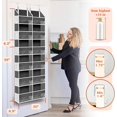 thumbnail image 3 of Organisateur par-Dessus la Porte s Extra Grand Rangement derrière la Porte des Compartiments Lb Capacité de Poids Organisateur par-Dessus la Porte Organisateur Suspendu de Porte pour Garde-Robe Organisateur de Couches Pièce, 3 of 7