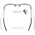 thumbnail image 4 of HSHDLDF Lunettes de Lecture Demi-Monture Rétro en Alliage pour Hommes, Lot de 2 Lunettes Demi-Monture Élégantes et Fines avec Pochette, 4 of 6