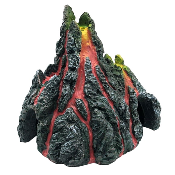 1Pc Aquarium Volcano Artificial Volcano Ornament Resin Craft Decoration