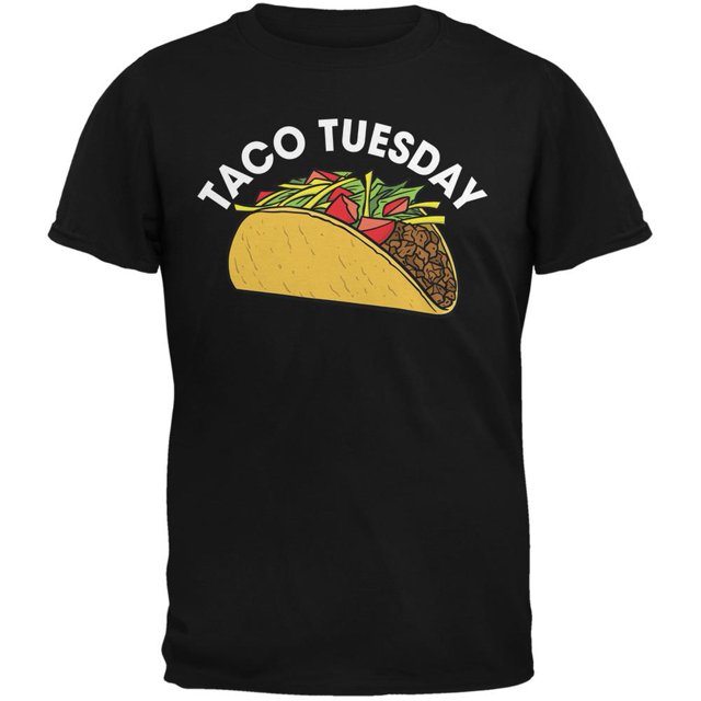 Cinco de Mayo - Taco Tuesday Black Adult T-Shirt