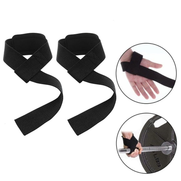 Agiferg Gym Weight Lifting Straps Power Training Grip Gloves Wrist support wrap Hand bar