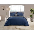 thumbnail image 1 of Reversible Natural Crinkle Fabric Ultra Soft Solid Duvet Cover Set - Beautiful Button Closure, 1 of 3