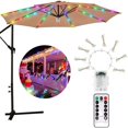 thumbnail image 1 of Umbrella Light 104LED Outdoor Patio Parasol Light String Waterproof Garden Yard Lamp  Warm White Light, 1 of 10