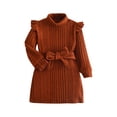 thumbnail image 1 of MeetoTime Pull à Manches Longues pour Enfants Décontracté Ample Couleur Unie Col Rond Ajusté Body pour Bébés Filles 2-11 Ans, 1 of 7