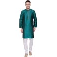 thumbnail image 1 of Kurta Pyjama pour Homme Vêtements Inde Mariage Fête (Vert, G), 1 of 5