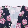 thumbnail image 4 of EYIIYE Mother and Daughter Matching Pajamas Floral Kimono Short Robes Sleepwear, 4 of 6