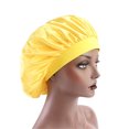 thumbnail image 2 of Polyester Nightcap Double-Side Elastic Headwear Sleep Bonnet Home Women Head Wrap Tool, 2 of 6