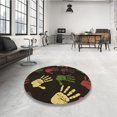thumbnail image 4 of Ahgly Company Tapis Rectangulaire Lavable en Machine Rouge Brun, 5 Pieds x 8 Pieds, 4 of 7