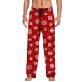 thumbnail image 1 of Kcodviy Christmas Mens Casual Pants Sock Pajama Pants with Drawstring Men's Workout & Training Pants and Pockets, 1 of 4