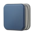 thumbnail image 1 of Étui DVD, Étui de Rangement Rigide en Plastique Bleu Foncé pour CD, Capacité de 48, Porte-Disques Portefeuille, 1 of 6