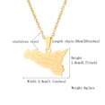 thumbnail image 2 of Goriertaly Personalized Map Necklace Style With Stainless Steel Charm Stylish gold 1Set, 2 of 6