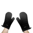 thumbnail image 3 of 2 Pc Ustensile Front Cousue Four Mitt Black, 3 of 3