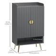 thumbnail image 3 of HOMCOM Narrow Shoe Cabinet for Entryway Shoe Storage Cabinet with Storage, 3 of 10