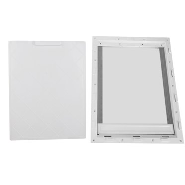 ABS Large Pet Door Pet Door, Installation Pet Door, Automatically Close Pet Door Installation Simple Pet Door For Pet Dog Pet Product Pet Fence White
