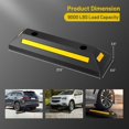 thumbnail image 3 of Costway 2 Pcs Butée de Plancher en Caoutchouc pour Gare de Garage, Robuste, pour Sécurité de Stationnement, 3 of 10