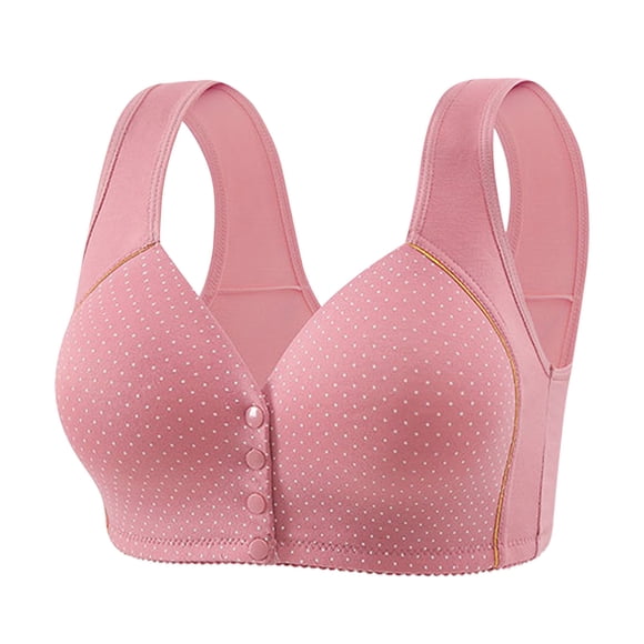 Kyusrd Soutiens-gorge à Ouverture Frontale pour Femmes, Couleur Unie, Bouton avant, Sans Armatures, Sans Coutures, Grande Taille, Bonnet Grand, sous-Vêtements, Soutien-Gorge de Tous les Jours pour Femmes