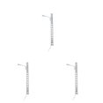 thumbnail image 3 of pitrice Model Railway Lamp Classical Pathway Single-Head Lightweight Ladder Streetlights Miniature Outdoor LED Metal Lamppost Silver（White Light） 3Set, 3 of 6
