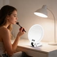 thumbnail image 4 of Modern Magnifying for Bathroom with Black and Gold Finish 24cm/945in 50X Magnification Handheld Wall Mount or Tabletop 360° Adjustable Makeup for Grooming and Detail Work, 4 of 4