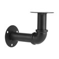 thumbnail image 2 of Pipe Shelf  Wall Support  Shelf Bracket  Shelf Support Black Iron Industrial Pipe Shelf Bracket Holder DIY Home Decor Wall Mounted Support #Detachable, 2 of 3