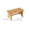 thumbnail image 2 of KAKOWELY Toilet Stool Antislip Footstool Small Step Stool Wooden Step Footstool,15.35"X7.87"X6.69", 2 of 4