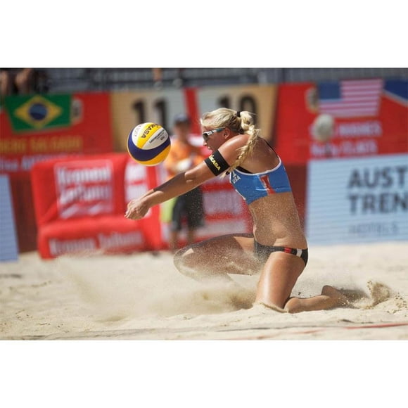 Mikasa USA VQ2000 Série de Balles de Compétition Taille 5 Volleyball Composite, Bleu