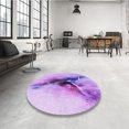 thumbnail image 4 of Ahgly Company Machine Washable Indoor Rectangle Transitional Purple Area Rugs, 8' x 10', 4 of 7