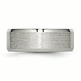 thumbnail image 3 of Titanium Beveled Edge 8mm Satin and Brushed Band Size 14.5, 3 of 3