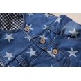 thumbnail image 4 of KIDSCOOL SPACE Baby Denim Overall,Hooded Little Kid Jean Jumper,Light Blue,3-4 Years, 4 of 5