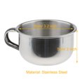 thumbnail image 4 of 3.2 inch Shaving Bowl Soap Mug Container Barber Cup w/ Handle for Hair, 4 of 8