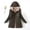 Army Green 2, variant on EQWLJWE Womens Puffer Hooded Fleece Lined Jacket Long Puffer Jacket Plus Size Down Coat Cotton Cover Coat Lightweight Down Coat with Hood Winter Jacket