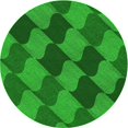 thumbnail image 1 of Ahgly Company Tapis d'Intérieur Lavables à la Machine, Carrés, Transitionnels, Verts, Tapis de Zone, 3 Pieds Carré, 1 of 7