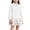 Blanc, variante sur Tauxra Robe à Manches Longues pour Femmes, Couleur Unie, Col à Revers, Boutons, Jupe Décontractée Confortable à Manches Longues pour Usage Quotidien et Fête