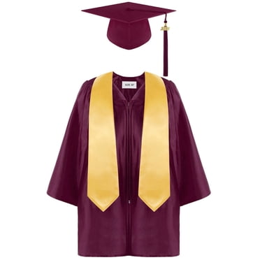 Preschool Kindergarten Graduation Gown Cap Set With Tassel And Graduation Sash For Child Size T Shirt 18 Months Girl Light Shirt Kids Toddler Girls Tops 5t Toddler Camera Shirt Winter Clothes Size4t