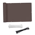 thumbnail image 2 of LOVIVER 2.7x9.84ft Balcony Privacy Screen Cover Includes 24Pcs Cable Ties Garden Privacy Coffee, 2 of 8