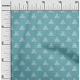 thumbnail image 2 of oneOone Viscose Chiffon Light Blue Fabric Kids Alphabet Craft Projects Decor Fabric Printed By The Yard 42 Inch Wide, 2 of 4