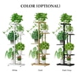 thumbnail image 2 of eccomum 5-Tier Display Shelf Flower Pots Rack Plant Stand Potting Ladder Planter Stand Heavy Duty Storage Shelving Rack for Potted Plants Gold, 2 of 7