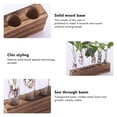 thumbnail image 3 of Glass Plant Propagation Station With Wooden Stand Desktop Plant Terrarium Home Decor, 3 of 7