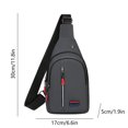 thumbnail image 3 of Ovzne Fashionable Embroidery Diamond Shoulder Crossbody Bag Large Capacity Watertight Backpack With Data Hole On Clearance, 3 of 6