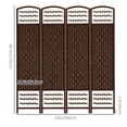 thumbnail image 3 of HOMCOM Cloison Pliante de 5,6 Pi, Paravent Autoportant pour Chambre, 3 of 10