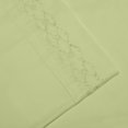 thumbnail image 2 of Hotel Luxurious, 1800 Series Super Soft Embroidery 4 PC Sheet Set (Queen, Sage), 2 of 4