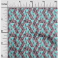 thumbnail image 1 of oneOone Cotton Silk Fabric Triangle Geometric Print Fabric By The Yard 42 Inch Wide, 1 of 5