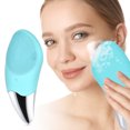 thumbnail image 2 of Sonic Silicone Electric Facial Cleansing Brush with 3 Function Modes, Waterproof for All Skin Types, Gentle Exfoliating,Massaging, 2 of 9