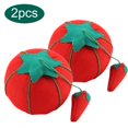 thumbnail image 1 of 2Pcs/Set Mignonne Forme de Boule de Tomate Aiguille Pincushion Pin Support de Coussin Accessoire de Couture, 1 of 8