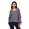 thumbnail image 1 of No Boundaries Women's Oversized V-Neckline Popover, 1 of 6