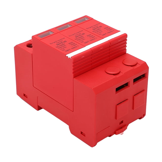 DC PV Surge Protector, Surge Protective Device Working Indicator Flame Retardant Orange 1000V For Office 2P,3P