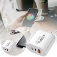 thumbnail image 4 of 40W Compact Wall Charging Station - 2 Type - C PD + 3 USB Ports, Lightweight and Portable, 4 of 6