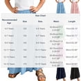 thumbnail image 3 of TIMIFIS Girls' High Waisted Ruffle Maxi Skirt Summer Boho Flowy Eyelet Long Skirt Teen Girl Clothes A-Line Ankle-Length, 3 of 7