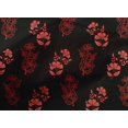 thumbnail image 4 of oneOone Cotton Cambric Black Fabric Floral Block Craft Projects Decor Fabric Printed By The Yard 56 Inch Wide, 4 of 4